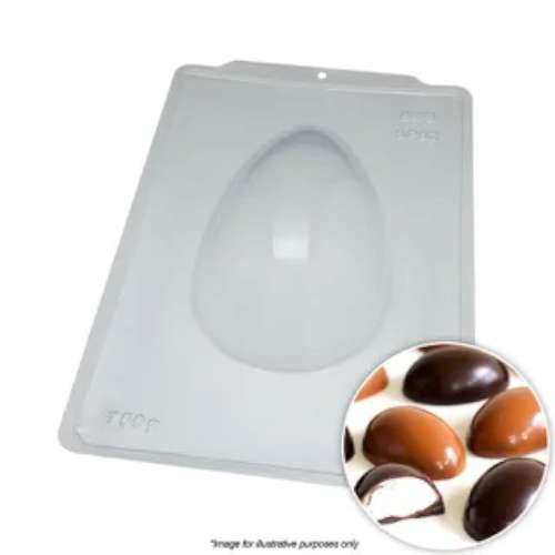 Smooth Egg Chocolate Mould 750g - Click Image to Close